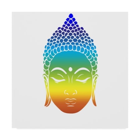 Lightboxjournal 'Rainbow Buddha' Canvas Art,14x14